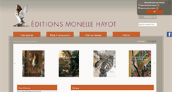 Desktop Screenshot of editions-monelle-hayot.com