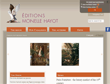 Tablet Screenshot of editions-monelle-hayot.com